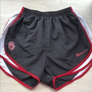 Sooners Nike running shorts